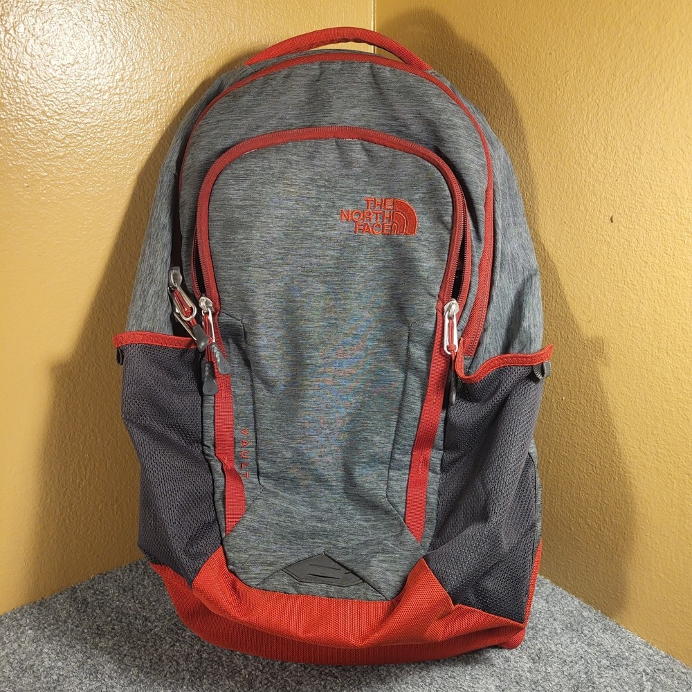 The North Face Vault Backpack Super Clean Gray/Burgundy (NF0A3KV9)
